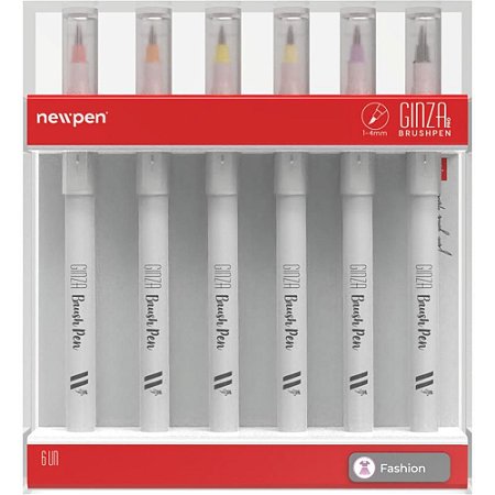 Marcador Artistico Ginza PRO Fashion 6CORES