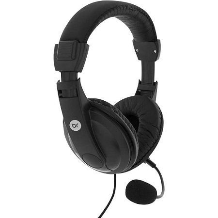 Fone de Ouvido com Microfone Headset Office 507 Preto