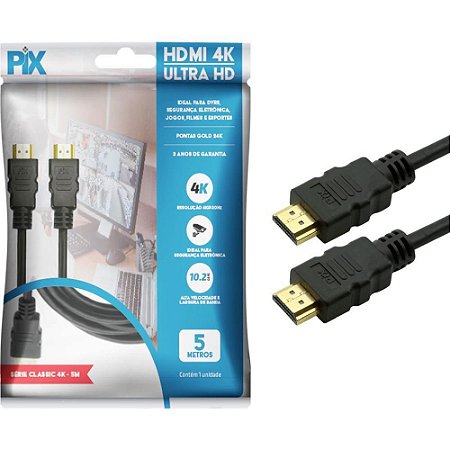 Cabo HDMI HDMI X HDMI 1.4 4K 5 M