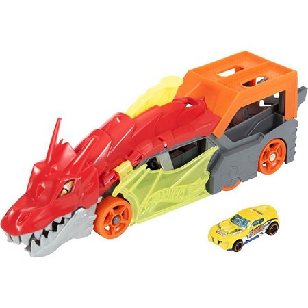 Hot Wheels Pista CITY Reboque de Dragão