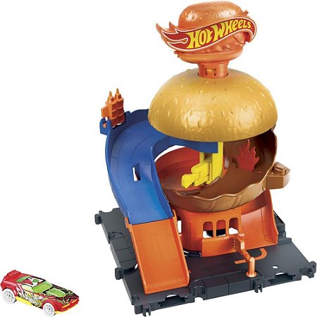 Hot Wheels Pista CITY Downtown Hamburgueria