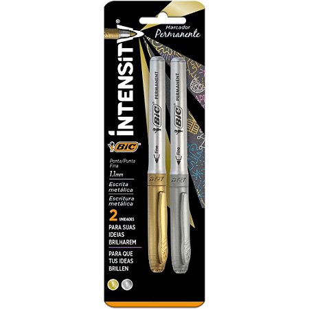 Pincel Marcador Permanente Marking 1.1MM PRATA/OURO