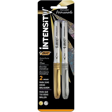 Pincel Marcador Permanente Marking 1.1MM PRATA/OURO