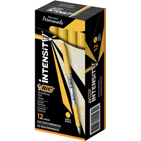 Pincel Marcador Permanente Marking Fashion 1.1MM Amarelo