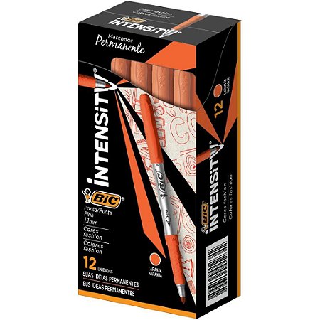 Pincel Marcador Permanente Marking Fashion 1.1MM Laranja
