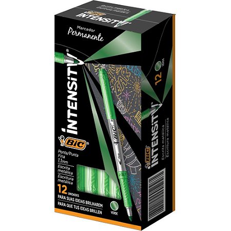 Pincel Marcador Permanente Marking Metalico 1.1MM Verde