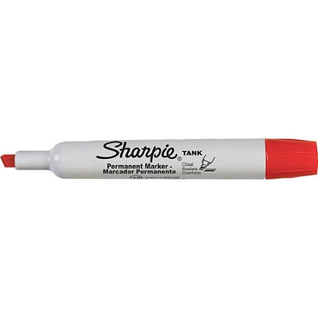 Pincel Marcador Permanente Sharpie TANK Vermelho (071641033870)