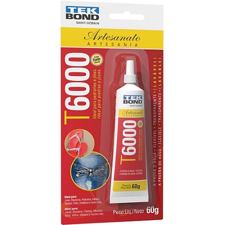 Cola para Artesanato T6000 Permanente 60G