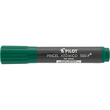 Pincel Marcador Permanente Atomico 1100P Verde Recarreg.