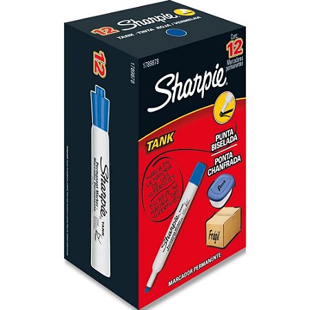 Pincel Marcador Permanente Sharpie TANK Azul