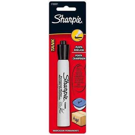 Pincel Marcador Permanente Sharpie TANK Preto