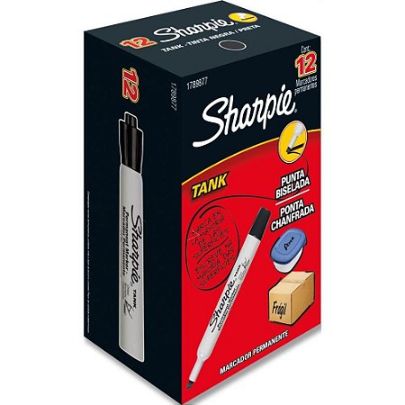 Pincel Marcador Permanente Sharpie TANK Preto (071641033856)