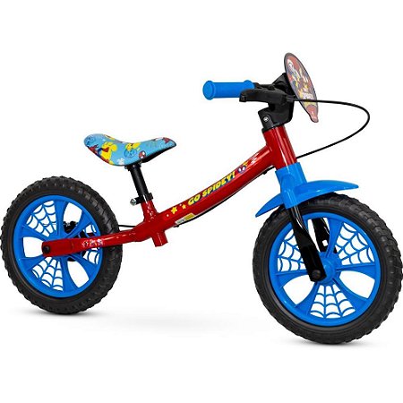 Bicicleta Infantil ARO 12 Balance Bike Spidey - Nathor