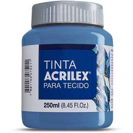 Tinta para Tecido Fosca 250ML Azul Turquesa