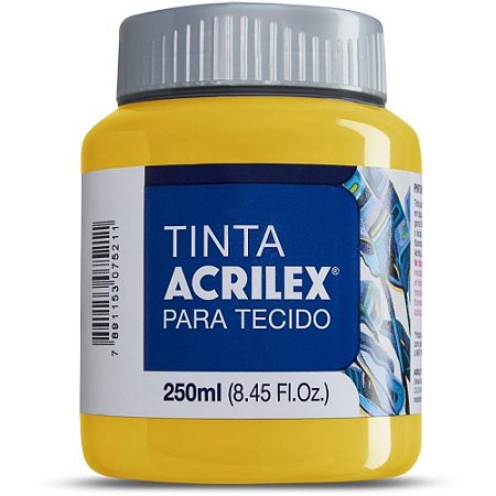 Tinta para Tecido Fosca 250ML Amarelo Ouro