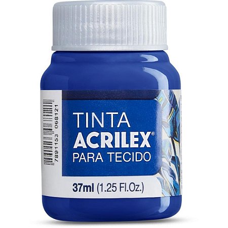Tinta para Tecido Fosca 37ML Azul Cobalto