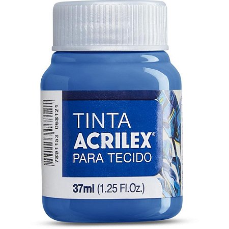 Tinta para Tecido Fosca 37ML Azul Turquesa PCTE C/12