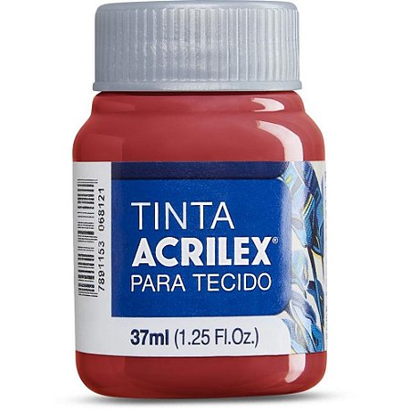 Tinta para Tecido Fosca 37ML Vermelho Profundo