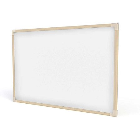 Quadro Branco Moldura Madeira 090X060CM Neo