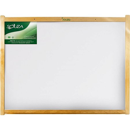 Quadro Branco Moldura Madeira 100X080CM Magitel