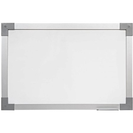 Quadro Branco Moldura Madeira 150X120CM SOFT Prime Prata