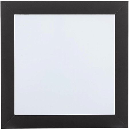 Quadro Branco Moldura Madeira 038X038CM Command Center Preto