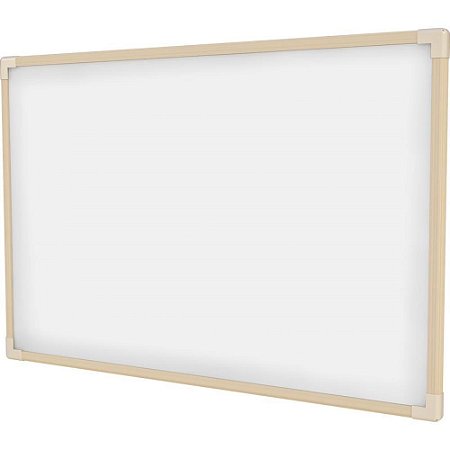Quadro Branco Moldura Madeira 070X050CM. Neo