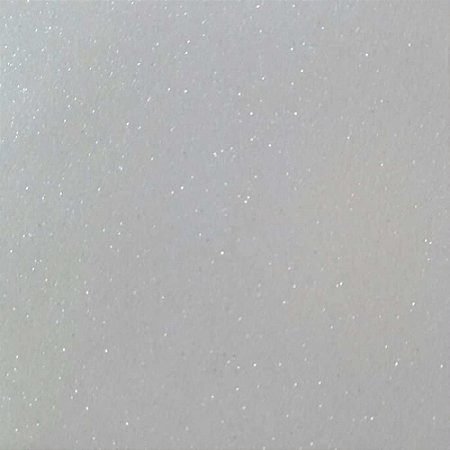 Placa em EVA com Gliter 60X40CM Branco 2MM.