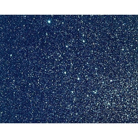 Placa em EVA com Gliter 48X40CM Azul Escuro 1,8MM