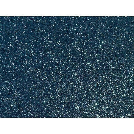 Placa em EVA com Gliter 48X40CM Azul Claro 1,8MM