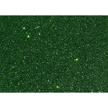 Placa em EVA com Gliter 48X40CM Verde 1,8MM