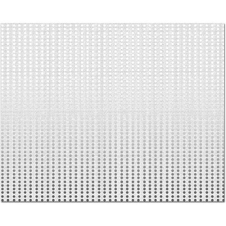 Placa em EVA Estampado 48X40CM Lantejoula Branco 2MM
