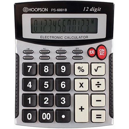 Calculadora de Mesa 12 Digitos Prata