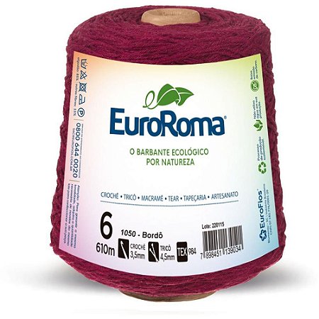 Barbante Colorido 600G 4/6 Fios 610M Bordo