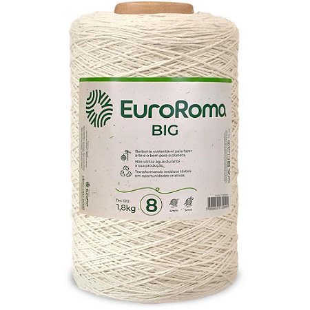 Barbante CRU 1,8KG 4/8 Fios Rolo 1371M
