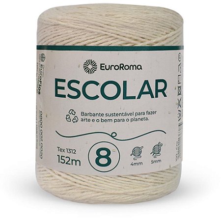 Barbante CRU 200G Escolar 4/8 Fios RL 152M
