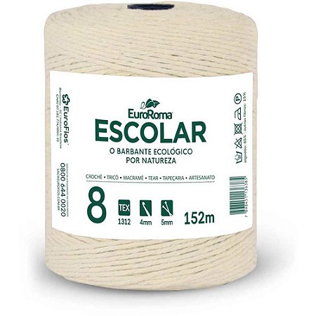 Barbante CRU 200G Escolar 4/8 Fios RL 152M