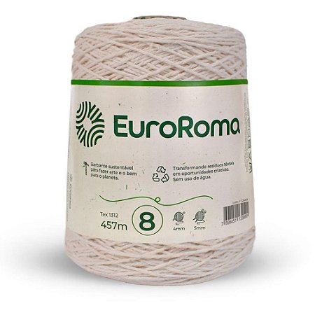 Barbante CRU 600G 4/8 Fios Rolo 457M