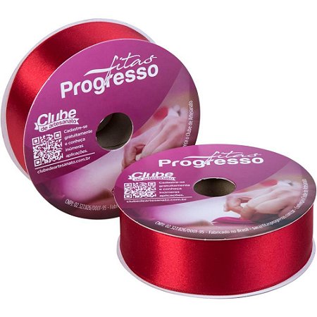 Fita de Cetim 38MM 50M. Vermelho 209