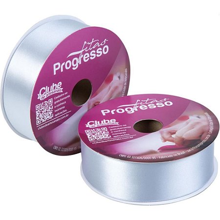 Fita de Cetim 38MM 50M. Prata 084