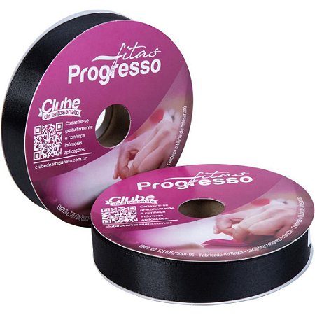 Fita de Cetim 22MM 50M. Preto 219