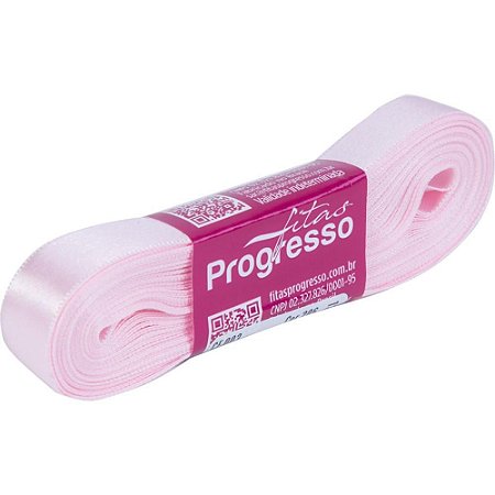 Fita de Cetim 15MM 10M. Rosa Claro 206