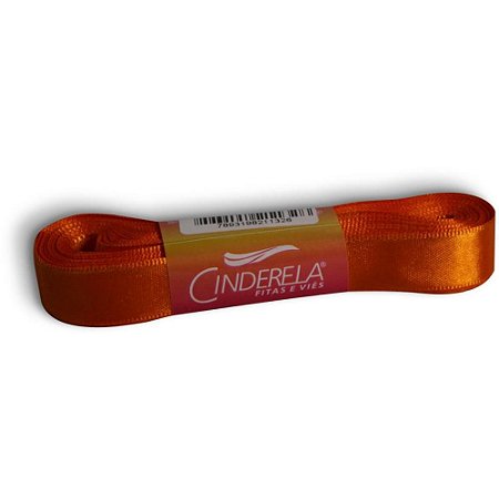 Fita de Cetim 15MM 10M. Laranja