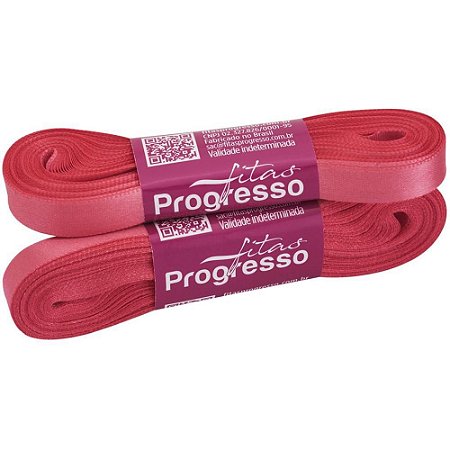 Fita de Cetim 10MM 10M. Cereja
