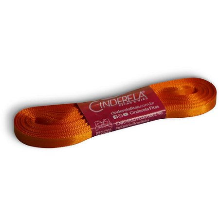 Fita de Cetim 07MM 10M. Laranja