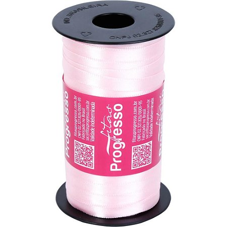 Fita de Cetim 07MM 100M. Rosa Bebe 310