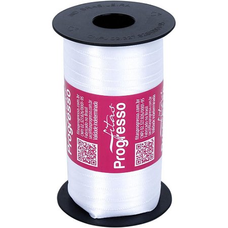 Fita de Cetim 07MM 100M. Branco 201