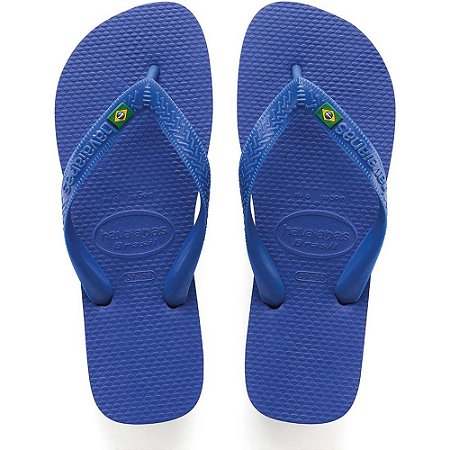 Chinelo Havaianas Unissex Brasil 45/6 Azul Naval