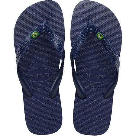 Chinelo Havaianas Unissex Brasil 41/2 Marinho