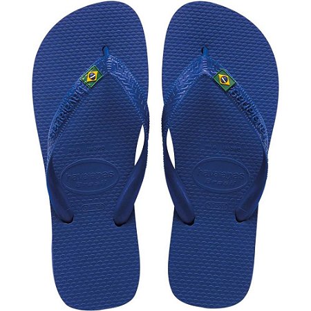 Chinelo Havaianas Unissex Brasil 37/8 Azul Naval